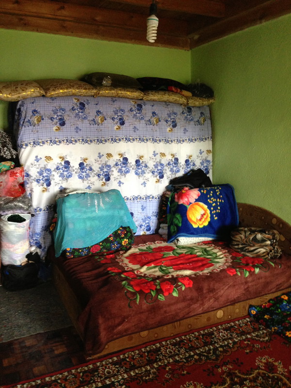 A country Tajik living room