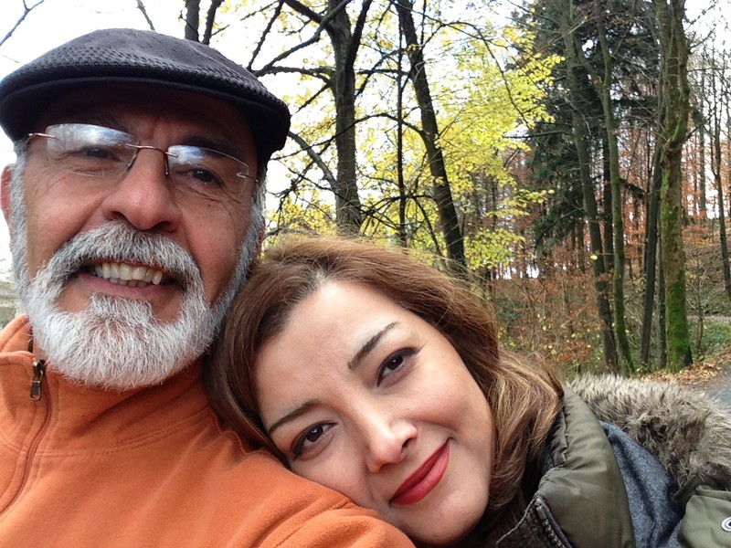 With my sister Rozita in Bonn, Germany