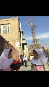 Little girls are subjected to obey Islamic dress code in grade schools in the Islamic Republic of Iran.