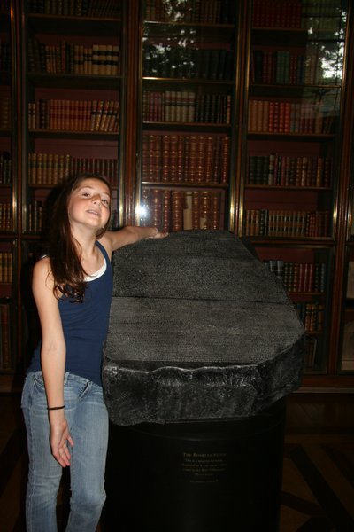 Lauren, stop touching the Rosetta Stone!