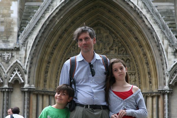 John, Andrew, Lauren at Westminster Abbey