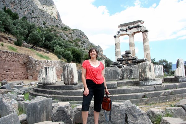 Sonia by the Temple of Athena