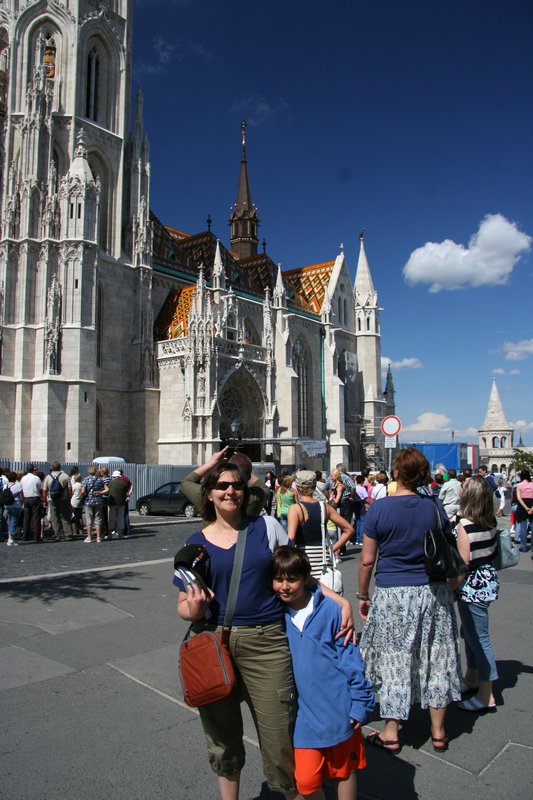 Sonia and Andrew by the Matthias Church