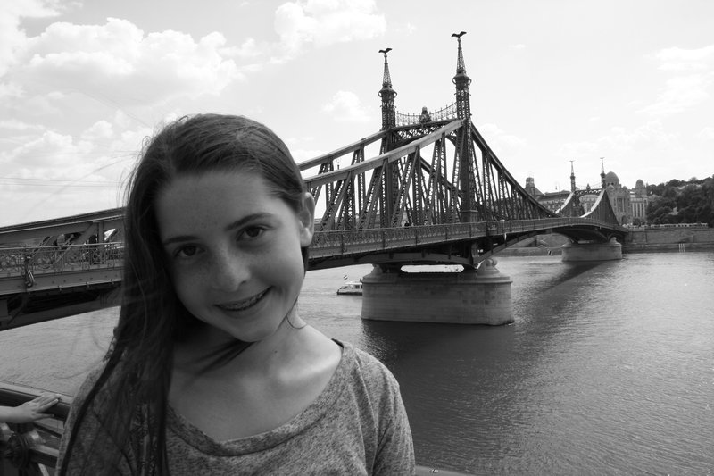 Lauren at the Liberty Bridge