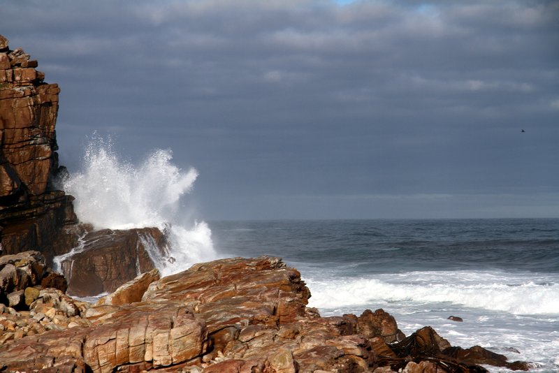 Waves crashing at the Cape