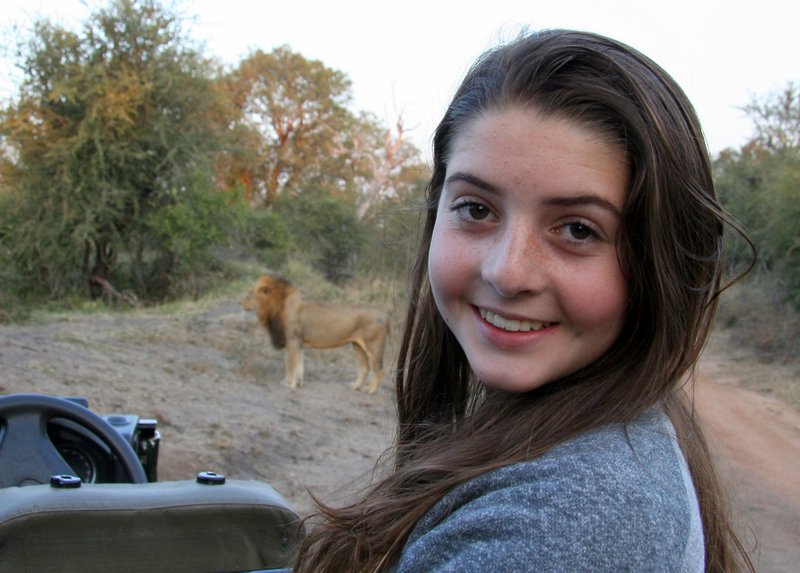 Lauren with Lion
