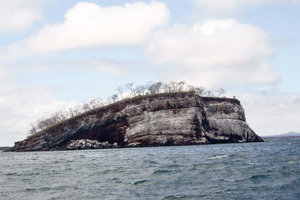 Small Island with Cool Exposed Rock Face