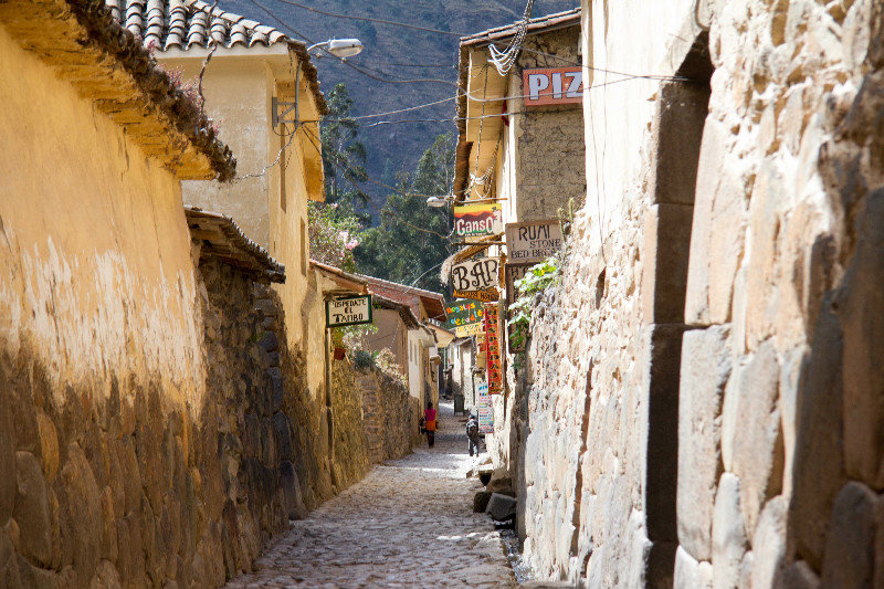 Street in the Town of Ollantaytambo