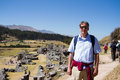 John at the top of Sacsayhuaman
