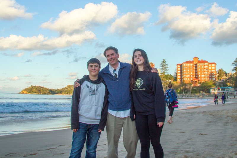 Family on Manly Beach