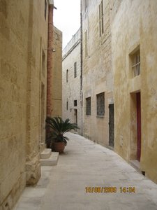 one of Mdina's many ancient streets