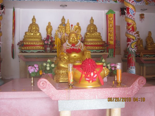 Happy Buddha at temple