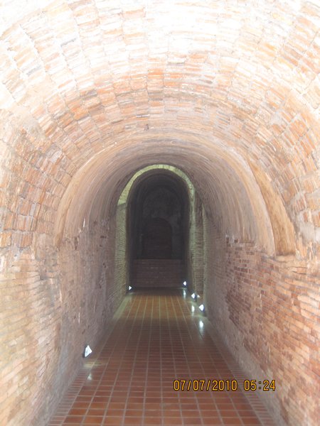 Meditation tunnels at Wat U Mong