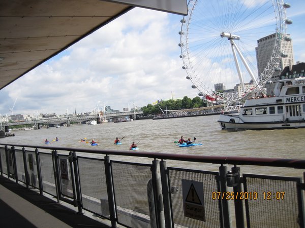 South Bank as viewed from Westminster pier on opposite side of the Thames