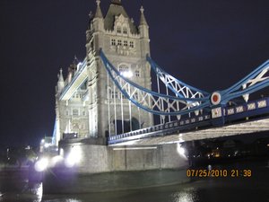 Tower Bridge all pretty and lit up