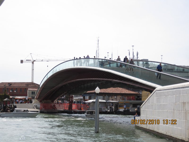 one of Venice's more modern bridges