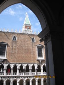 View of Campanile from Doges Palace