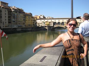 Me, River Arno and Ponte Vecchio