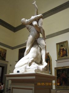 A sculpture in Galleria Accademia