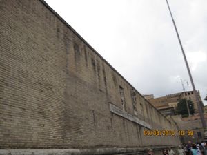 Walled-in Vatican City