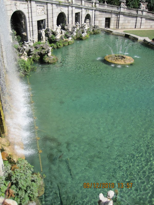 one of Caserta Palace's waterfalls