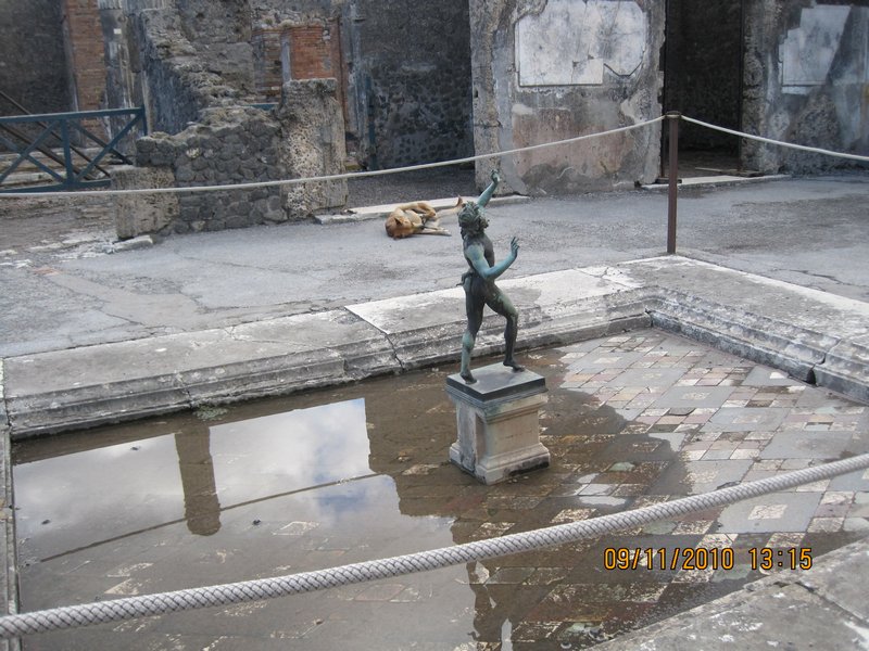 a square in Pompeii