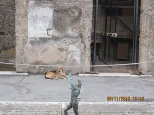 doggie in Pompeii