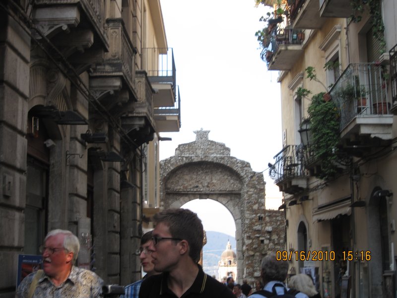 Taormina city gate