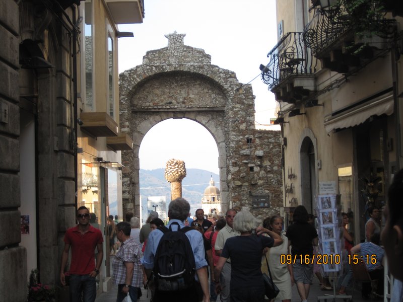 Taormina city gate