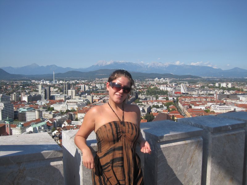 Me at top of Ljubljana castle