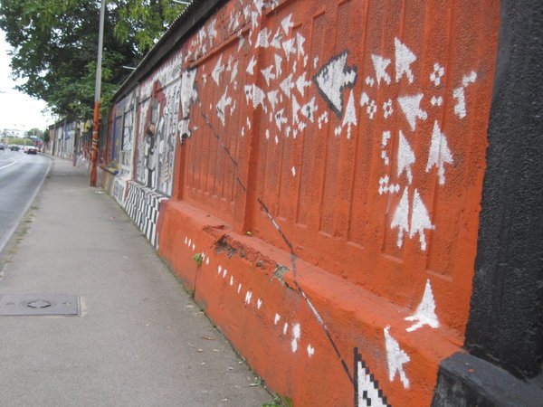 Wall of graffiti