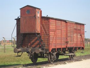 Train which carried hundreds of Jews
