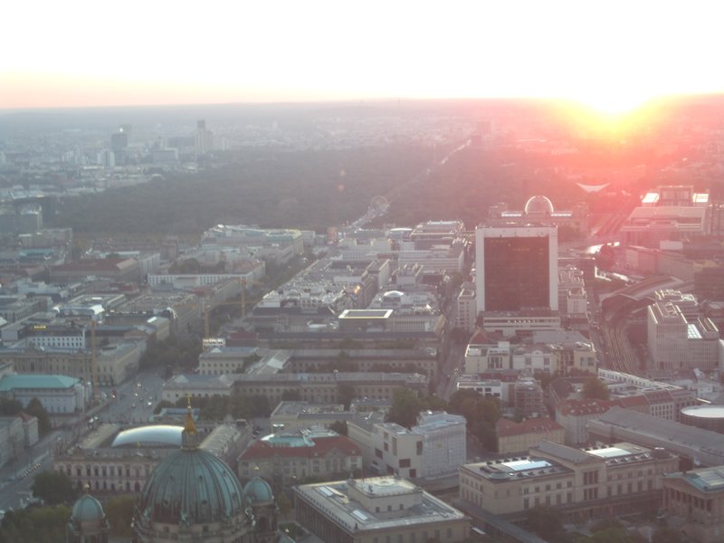 Berlin at sunset