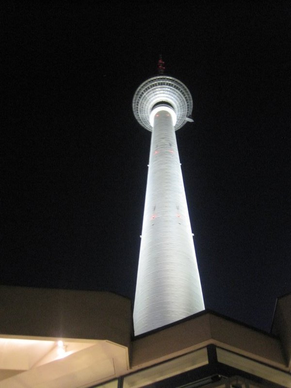 TV tower by night
