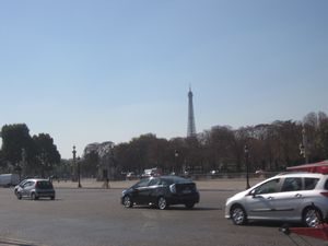 Eiffel tower from a distance