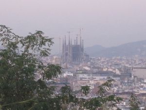 Sagrada Familia in the distance