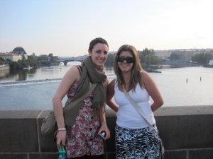 Me and Steph on Charles Bridge