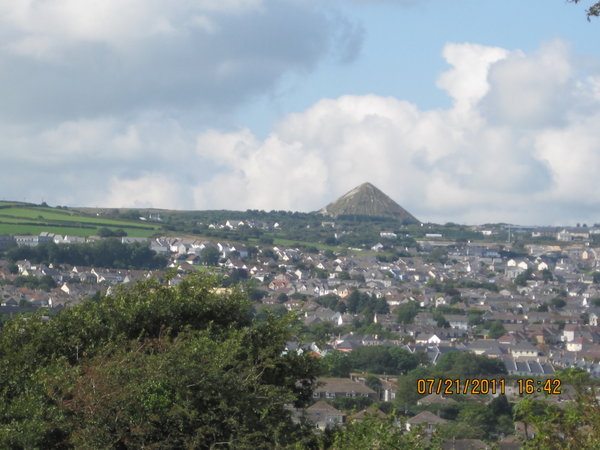 China Clay pyramid in the distance.
