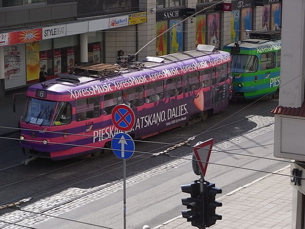 Riga - a colourful tram