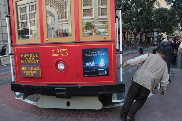 SF cable car turnaround