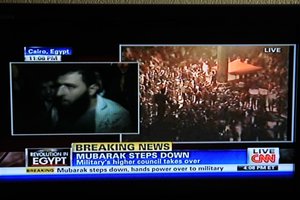 Mubarak headlines on CNN