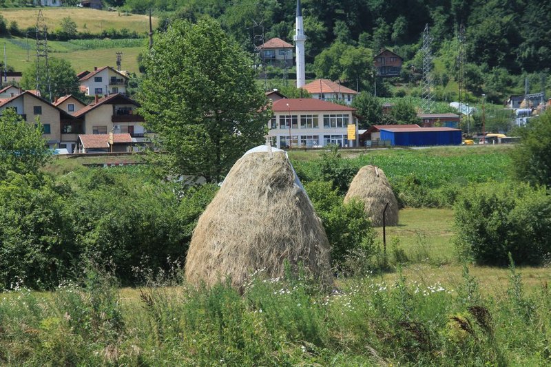 Bosnia haystacks