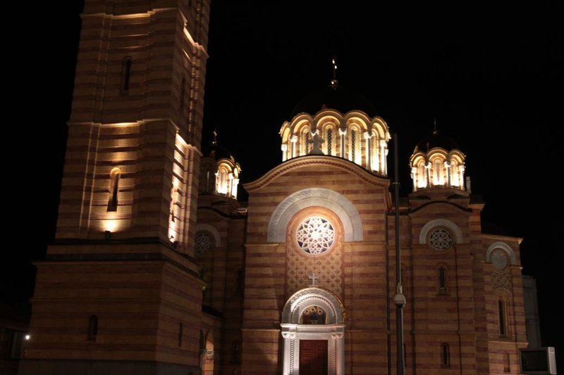 the Orthodox cathedral