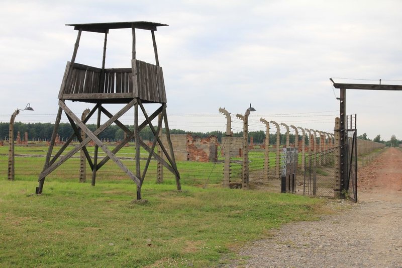 Birkenau fences & watchpost