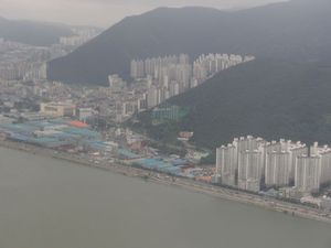 Busan, flying into Gimhae