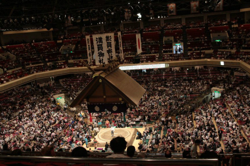 inside the sumo stadium