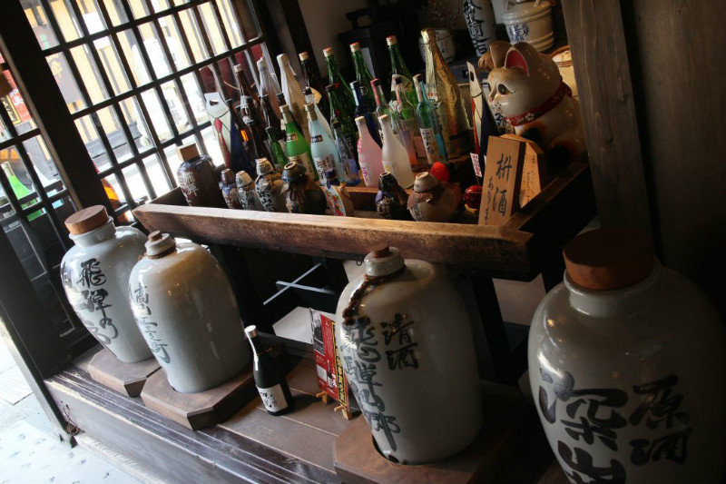 Takayama liquors in San Machi old town area