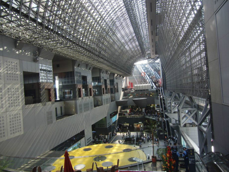 the hugeness of Kyoto Station