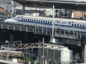 Kyoto - shinkansen at rest (temporarily)