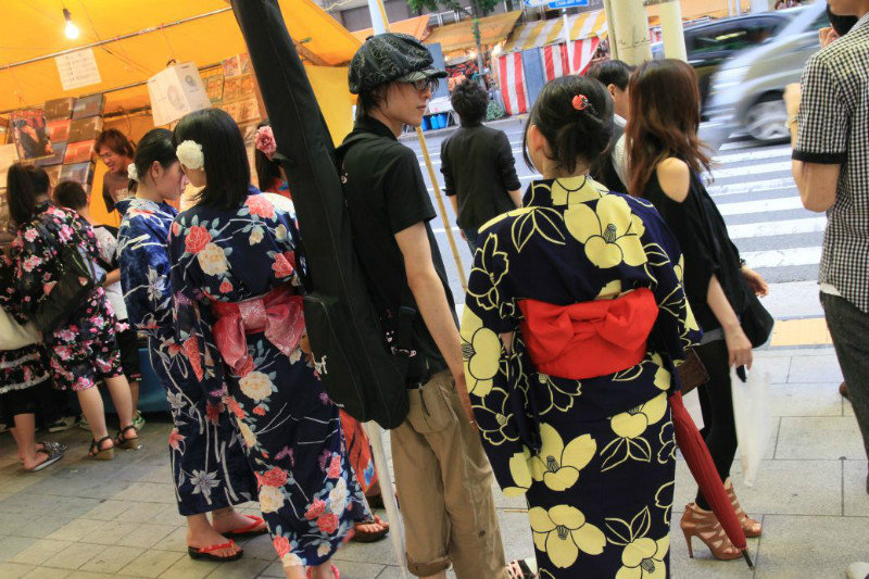 Hiroshima kimono + modern dress